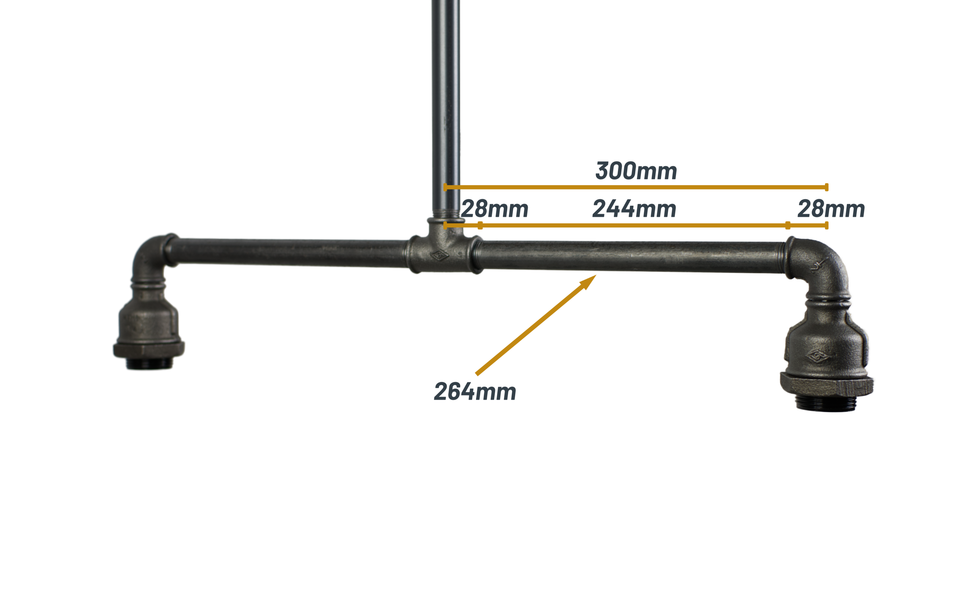 Loodgietersaansluiting 1/2 inch tot inch - MC Fact