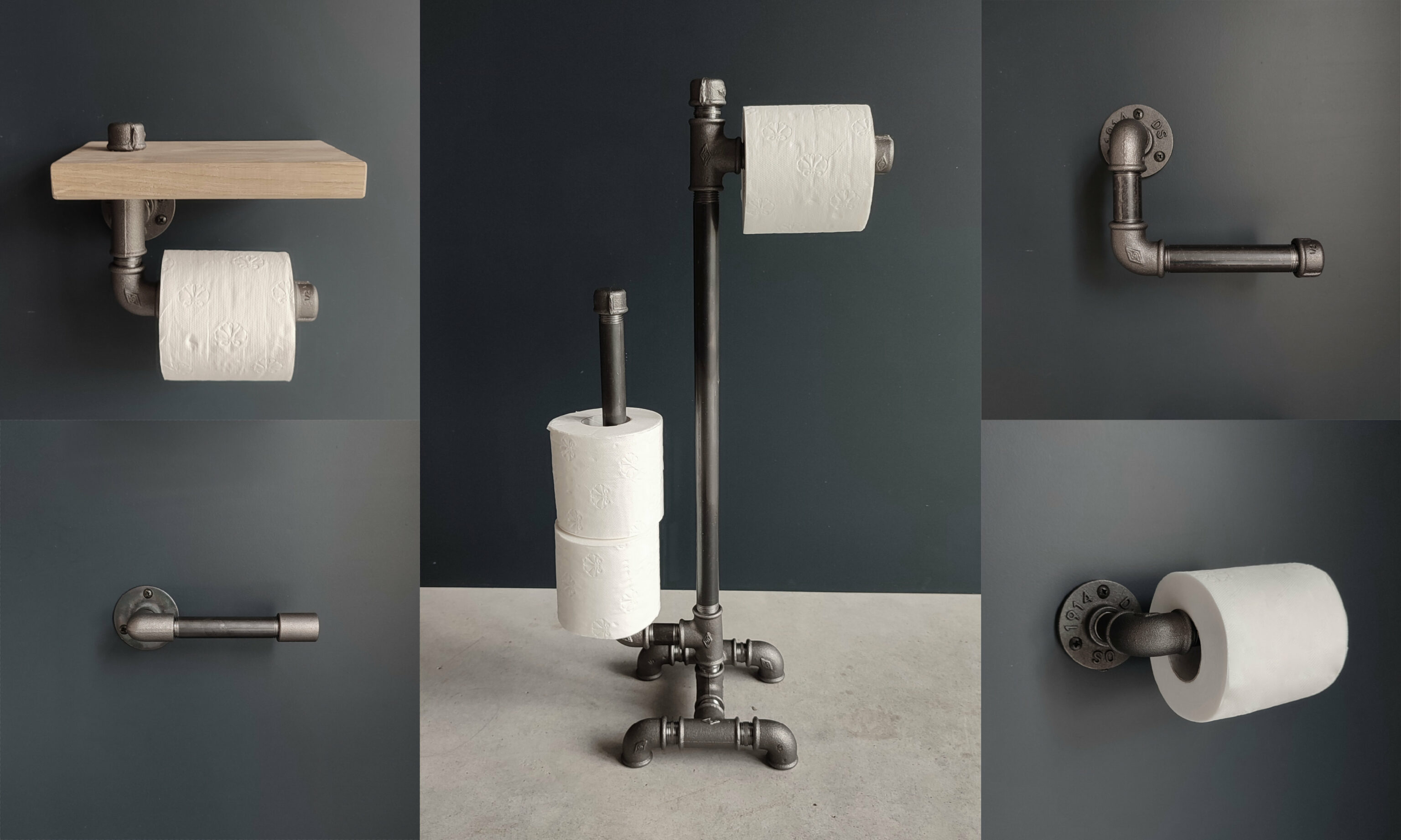 5 modèles de porte papier toilette à fabriquer déco wc industriel - MC Fact