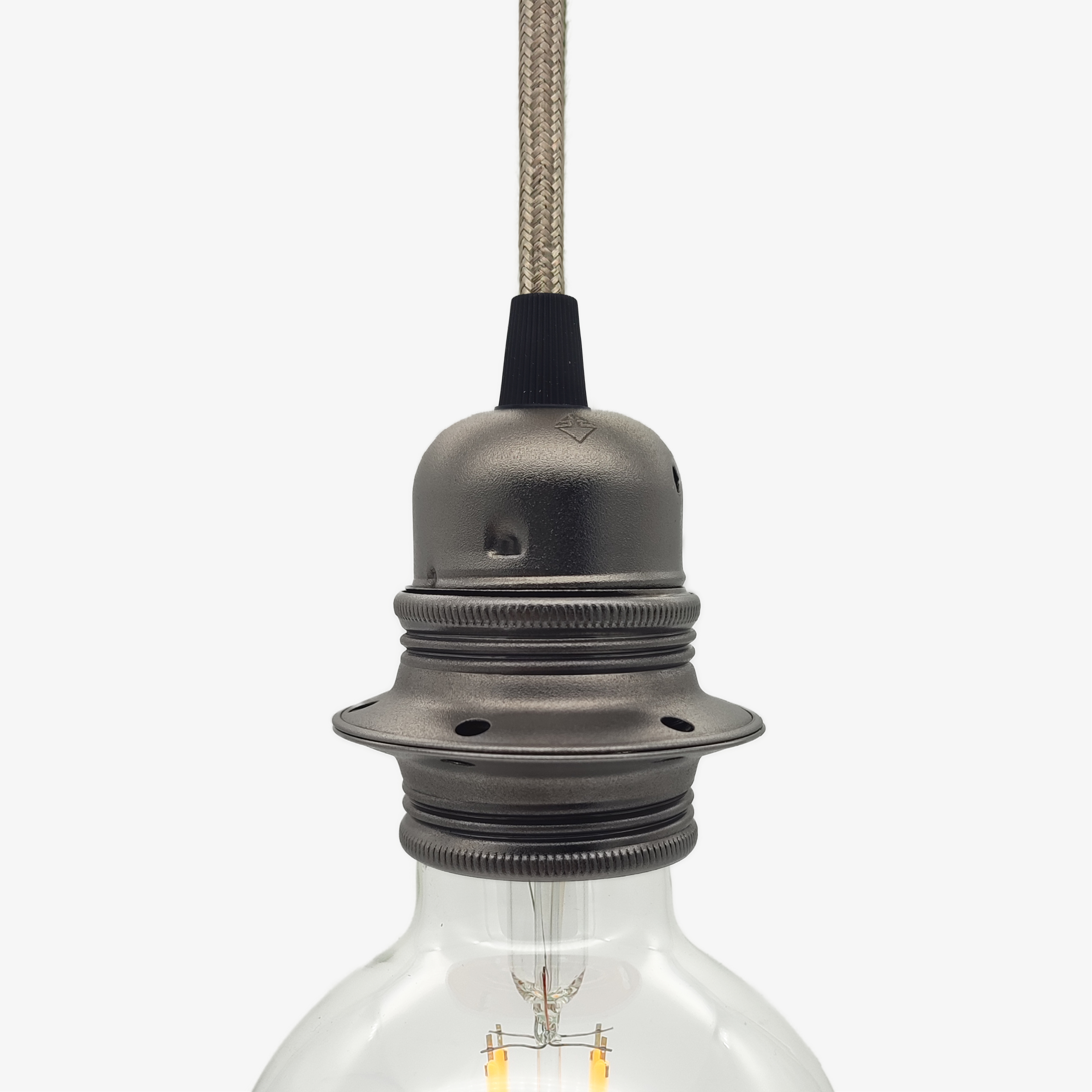 Verstellbar Schwanenhals E27 Lampenfassung mit Klemme für DIY