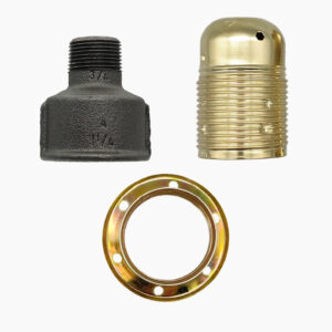 Kit Kit douille E27 métallique male pour raccord – 3/4″, Laiton lampe tuyaux – MCFA0000834W84