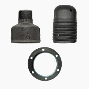 Kit Kit douille E27 métallique male pour raccord – 3/4″, Gris anthracite lampe tuyaux – MCFA0000834W85