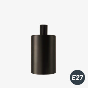 Composant électrique Kit cache douille E27 noir mat pour cable – Cylindrique – MCFL0400701C2