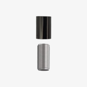 Composant électrique Serre-câble Cylindrique en métal sans écrou – Perle noire, 15mm (1,5cm) – MCFL0311522W8