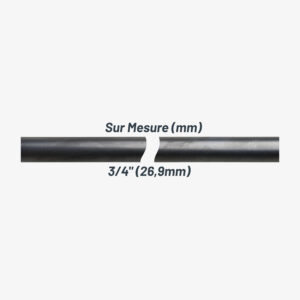 Tube acier noir série moyenne sur mesure – 3/4″ – MCFP0000034W1